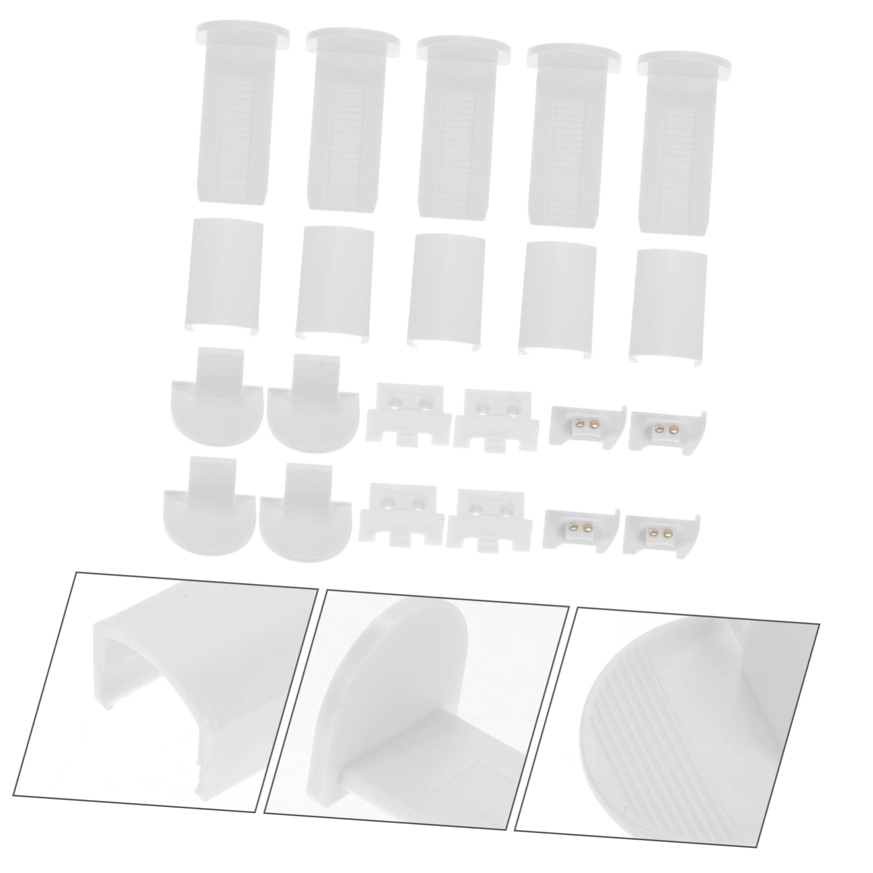 ULDIGI 32pcs Pleated Blinds Replacement Parts Blind Repair Accessories for Vertical