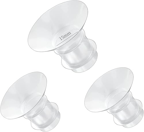 Inserto de brida 3 piezas de 0.591 in para Momcozy S12 pro/S9 pro/S9/S10/S12/Medela/Tsrete/Spectra/Bellabababy, etc. Extractor de leche portátil de