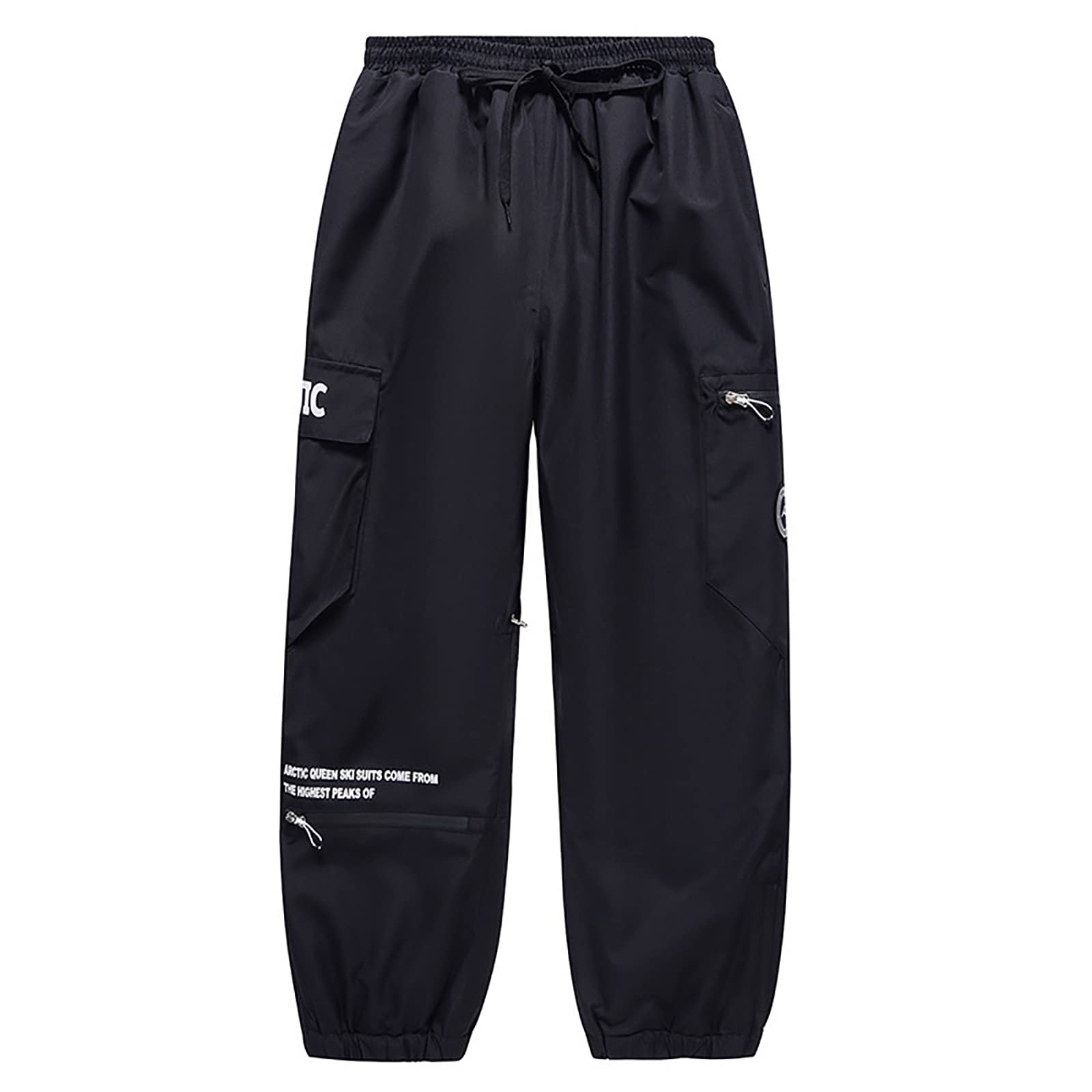 HEATECH Spodnie narciarskie unisex zimowe wodoodporne sporty śnieżne bojówki spodnie dla mężczyzn i kobiet na zewnątrz zima ciepłe odpinane szelki