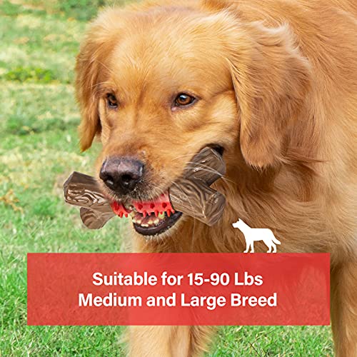 RANTOJOY Tough Dog Toys Aggressive Chew Toys for Large Dogs, Durable Dog Chew Toys for Medium Large Breed, Nylon Rubber… - Image 4