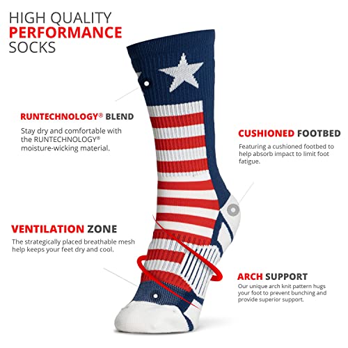 ChalkTalkSPORTS Swimming Performance Crew Socks - Multiple Designs & Colors - Youth & Adult - Swimming Mid-Calf Socks3