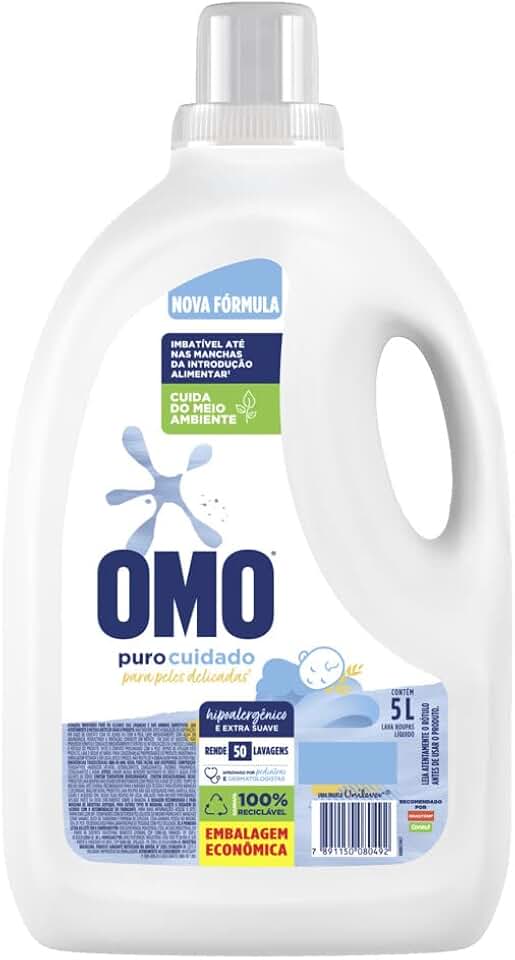 OMO Sabão Líquido Omo Puro Cuidado 5L