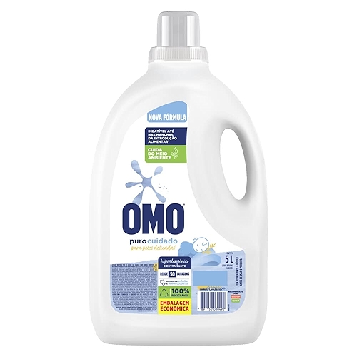 OMO Sabão Líquido Omo Puro Cuidado 5L OMO Sabão Líquido Omo Puro Cuidado 5L