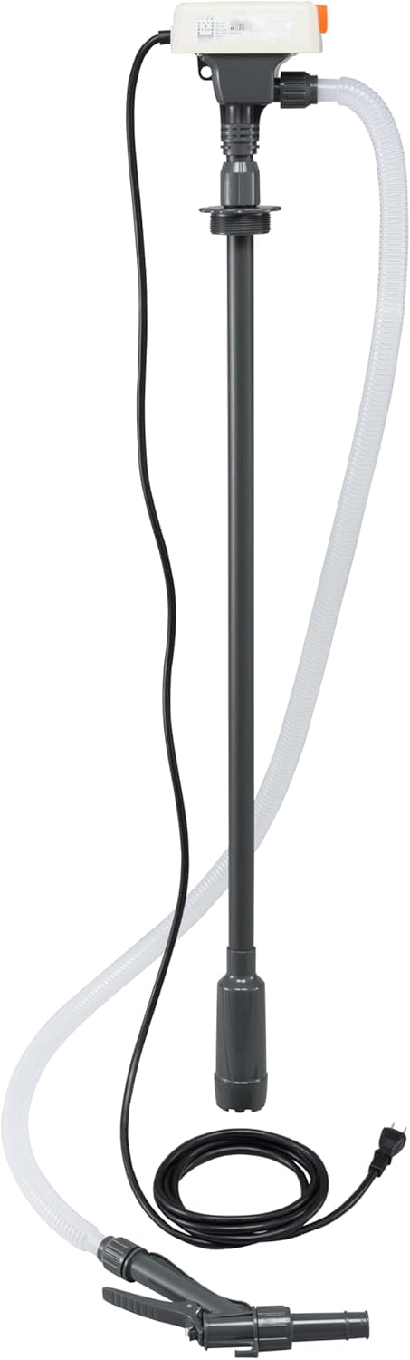 Amazon.co.jp: 電動ドラムポンプ 軽量 AC100V 操作簡単 93×147×1089mm