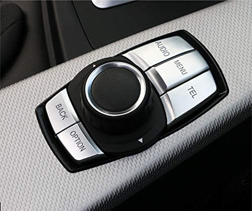 Interior Center Console iDrive Multimedia Button Trim Cover for BMW 3 Series 4 Series F30 F31 F32 F34 2013-2018 (Model A)