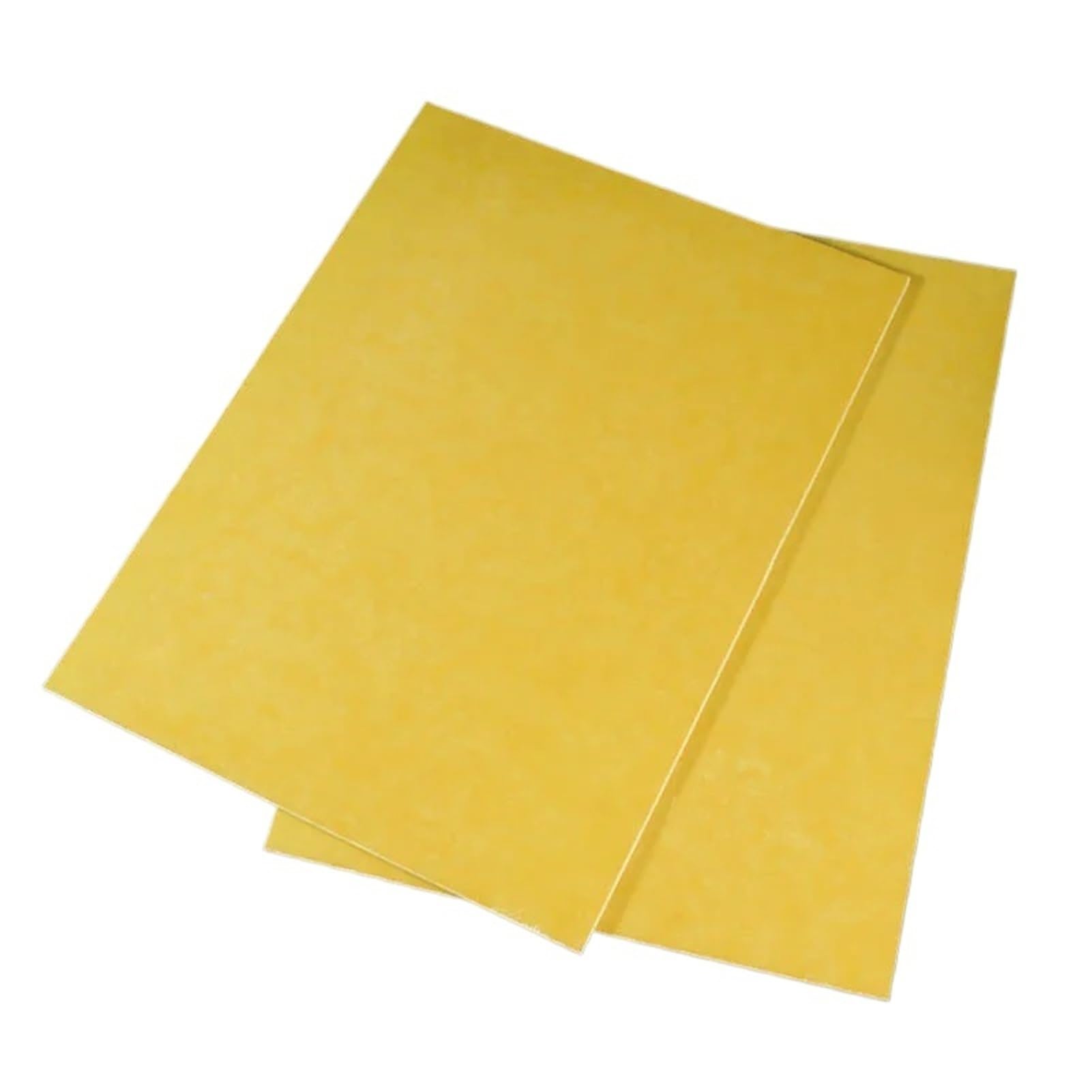Tablero aislante de resina de hoja epoxi amarilla 3240, aislamiento estable 2 piezas for proyectos eléctricos(200x200x3mm)