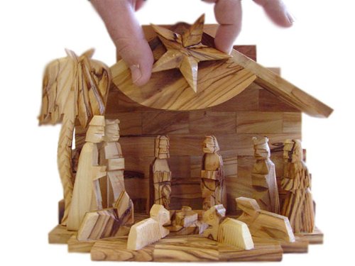Holy Land ImportsOlive Wood Silent Night Musical Nativity