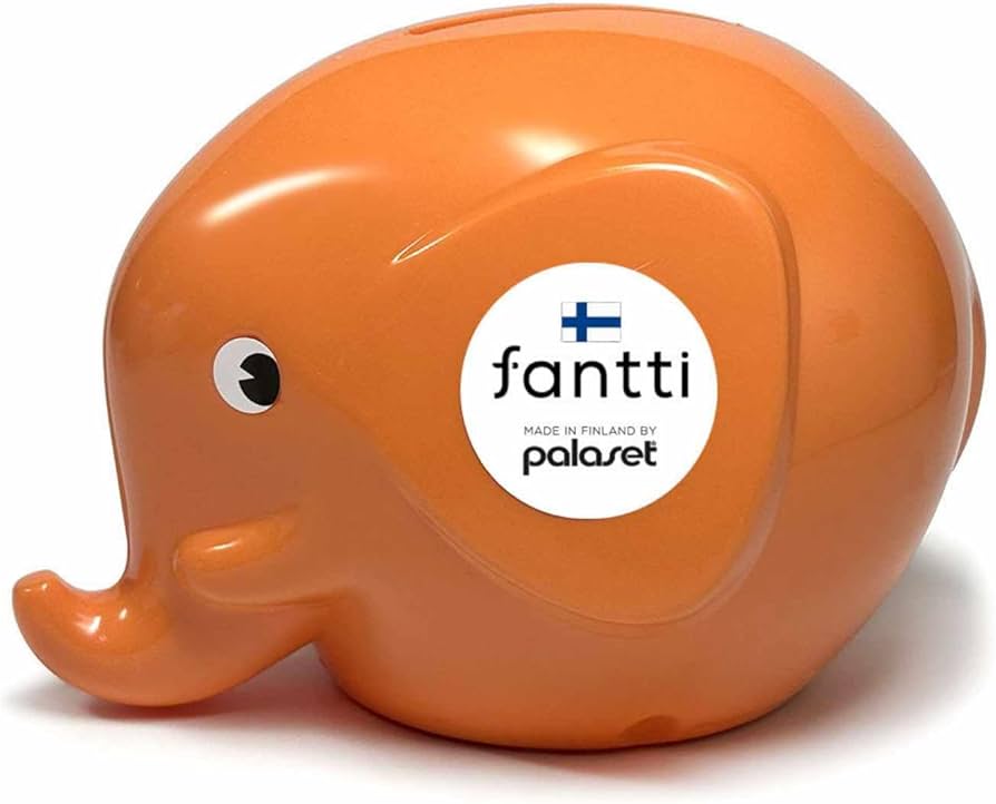 Amazon.co.jp: Fantti ゾウ 貯金箱 鍵付き 北欧 フィンランド おしゃれ