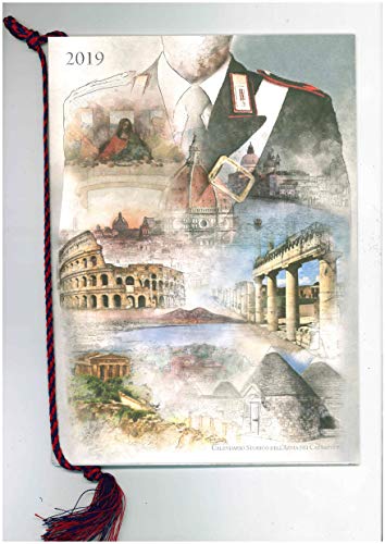 CALENDARIO STORICO DA COLLEZIONE DELL'ARMA DEI CARABINIERI ANNO 2019 CON CORDONCINO ORIGINALE