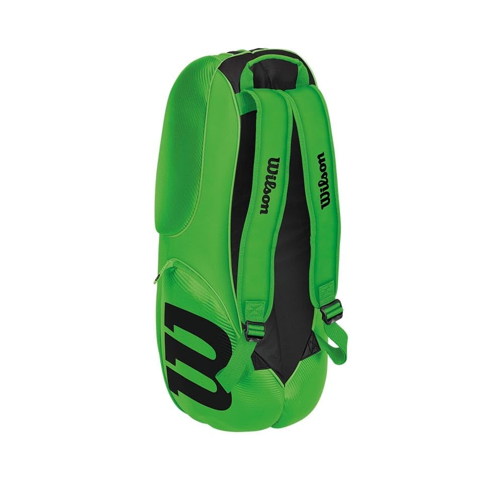 Wilson Artykuły sportowe Mini Vancouver 6-pak torba tenisowa, zielona/czarna