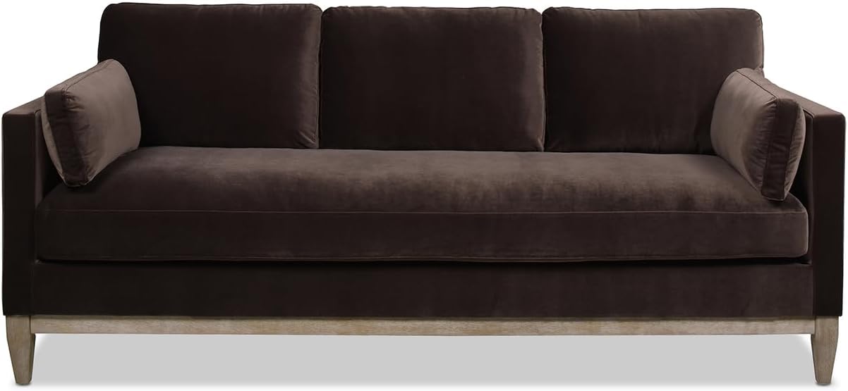Jennifer Taylor Home Knox 84" Modern Farmhouse Performance Velvet Living Room Sofa Couch