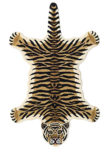 RugVista, Tiger, Kinderzimmer Teppich, 100 x 160 cm, Kinderteppich für Kinder, Spielteppich für...