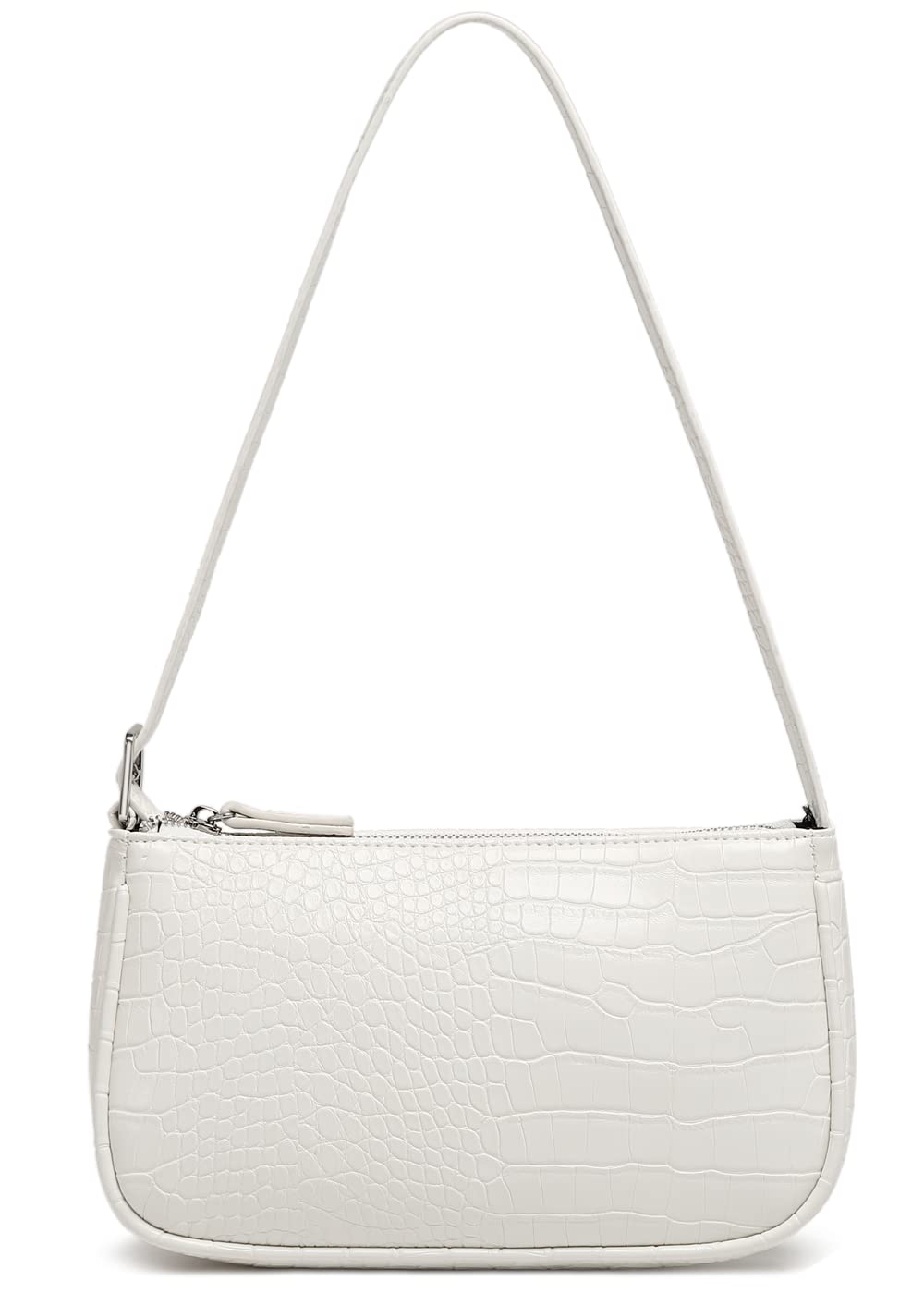 WSRYDJDL Small Purse for Women, Adjustable Shoulder Bags Crocodile Pattern Clutch Purse with Zipper Closure Retro