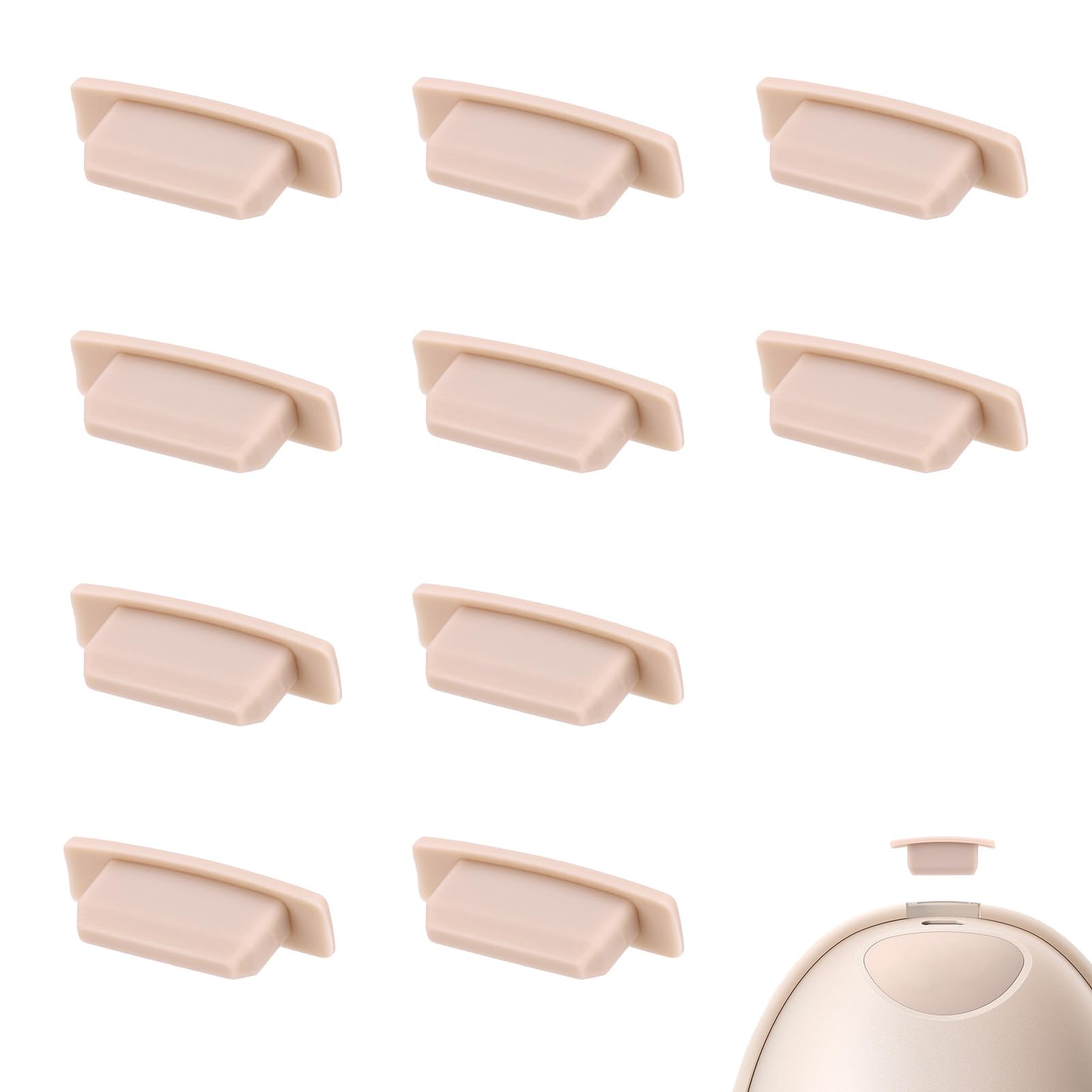 10pcs Breast Pump Spout Cap for Eufy, BPA-Free Silicone Wearable Breast Pump Spout Cover Replacement Parts Compatible with Eufy E10/E20/S1/S1 Pro