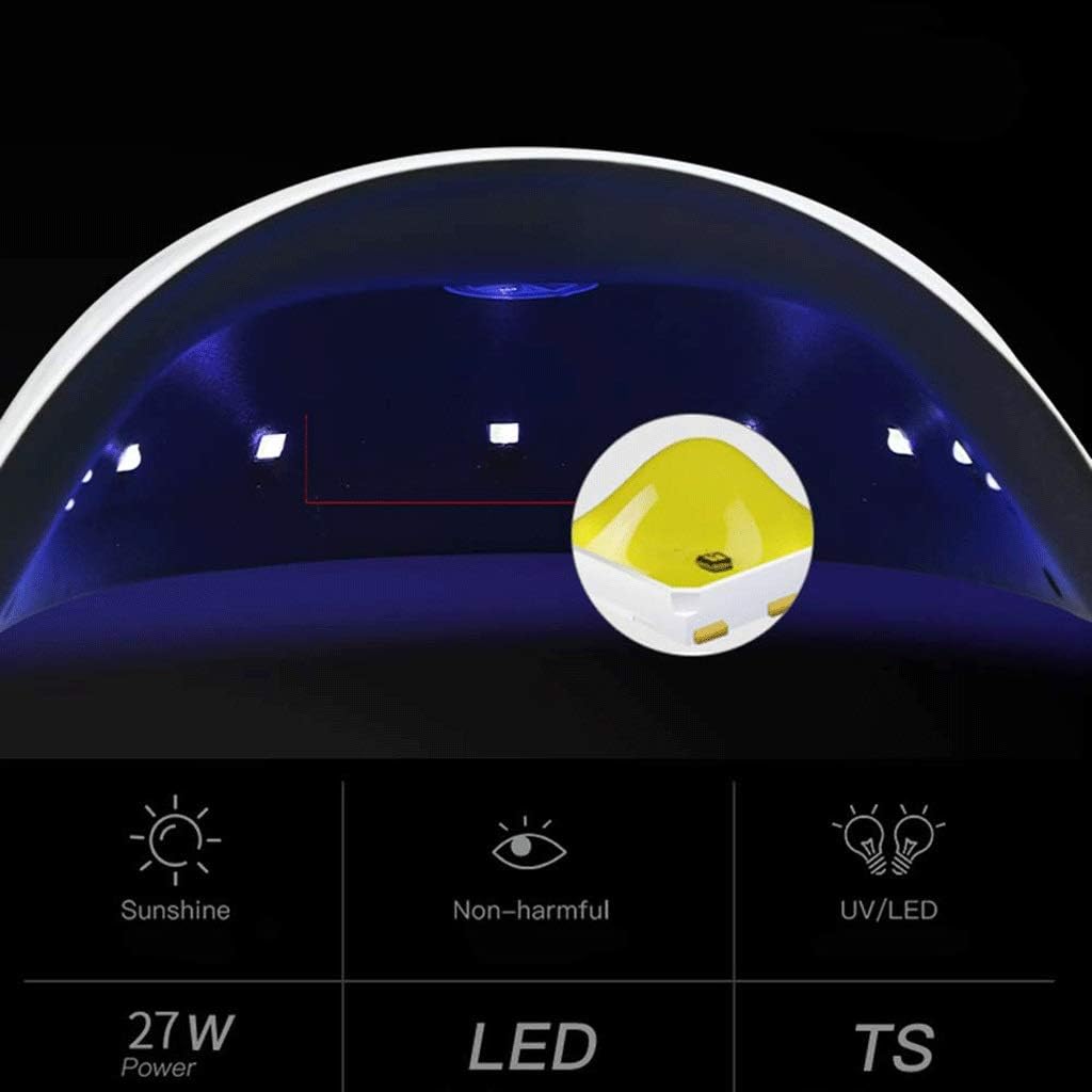 Nail Lamp- Professional Gel Nails UV Light Dryer with Power Saving Mode, Sensor, Detachable Magnetic Tray for Acrylic, Polishes