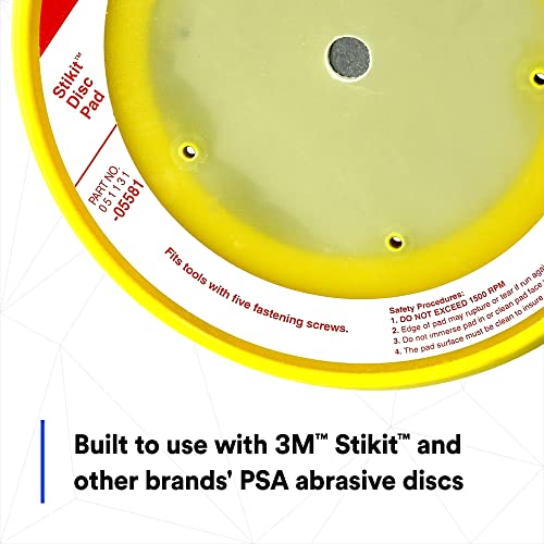 3M Stikit Disc Pad, 05581, 8 In, For Psa Discs, Sander, Durable Foam Body, Dust Free #TOP2