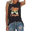 UNIQUEONE-Tank-Tops-for-Women-Happy-Camper-Tank-Top-Sleeveless-Graphic-Tee-Shirts-Loose-Fit-Vest-Tees UNIQUEONE Tank Tops for Women Happy Camper Tank Top Sleeveless Graphic Tee Shirts Loose Fit Vest Tees Dark Grey