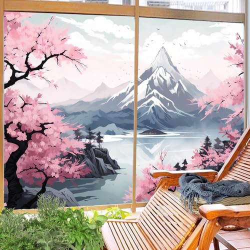 Vinilo adhesivo para ventana con diseño Japonés 2 piezas miniatura 4
