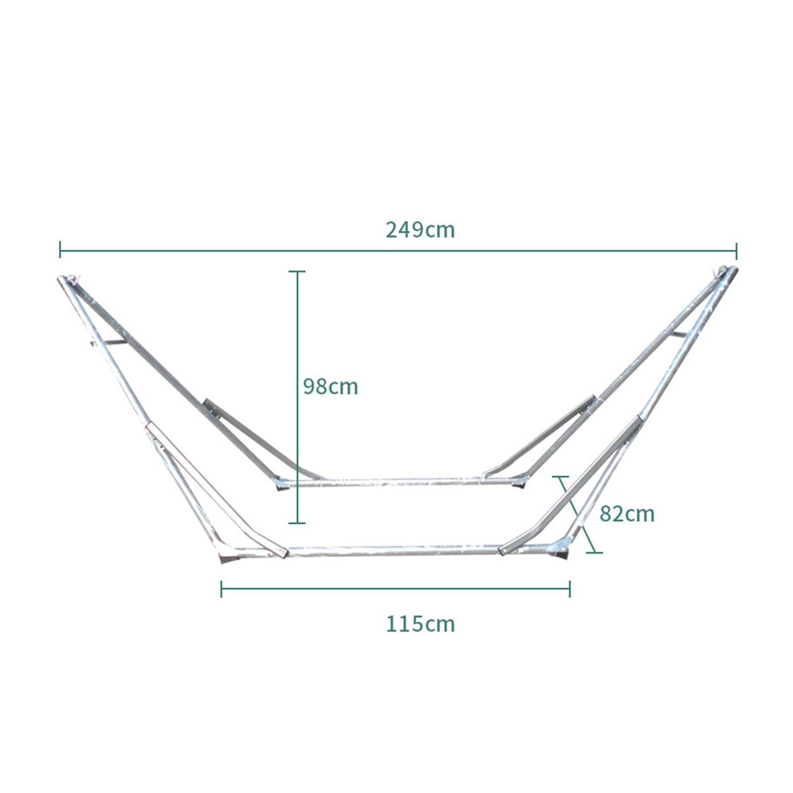 2WAY折りたたみ式ホワイトハンモックスタンド ハンモック 自立式 ハンモックセット スタンド コンパクト