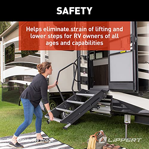Lippert Solid Step Narrow Lift Assist Kit For 25"-28.9" Entry Widths On 5Th Wheel Rvs, Travel Trailers, Motorhomes - 733937 #TOP5