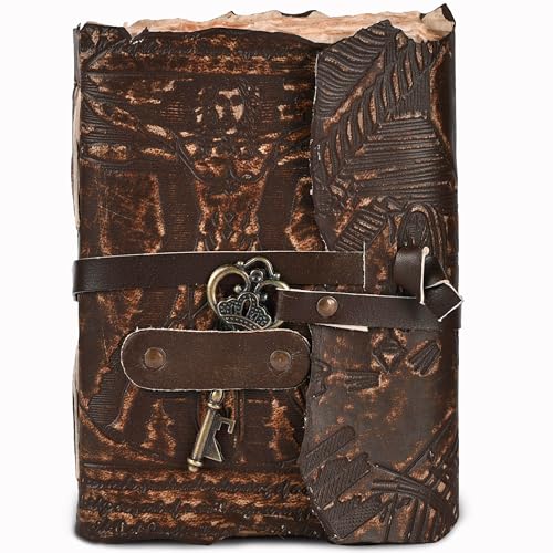 Carnet en cuir avec clé pour protéger vos pensées et croquis