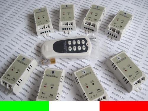 Aftertech® 8 interruptores de encendido/apagado con mando a distancia único WiFi B6B5
