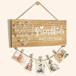 Grandma Gifts Mothers Day Gifts for Grandma Picture Frame, Birthday Gifts for Grandma from Granddaughter & Grandson - Grandkids Make Life Grand, Grandpa Nana Grandmother Photo Holder for Grandparents Grandma Gifts Mothers Day Gifts for Grandma Picture Frame Birthday Gifts for Grandma from Granddaughter Grandson Grandkids Make Life Grand Grandpa Nana Grandmother Photo Holder for Grandparents