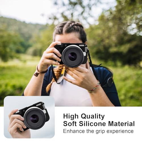 Funda Protectora para Cámara Canon EOS R50 V en Silicona Negra miniatura 6