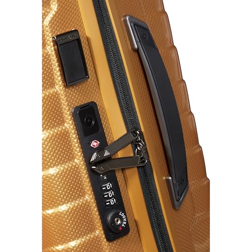 Image of Samsonite Proxis Large Hardside Luggage with Dual Spinner Wheels - Innovative Roxkin Lightweight Shell With Ultimate Durability- Includes TSA Lock, Ergonomic Telescoping Handle - Honey Gold