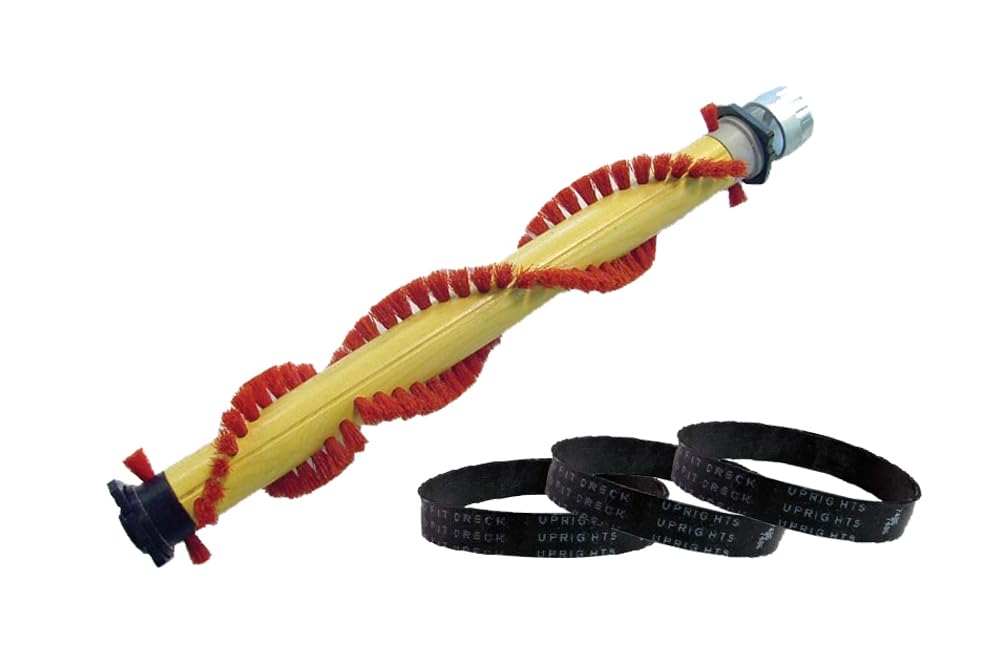 12.25" Replacement Brush Roll Beater and 3 Belts Compatible with Oreck XL21 Platinum Vacuum Cleaner XL2000EB,XLPRO14T, OR100, OR101,2000EB
