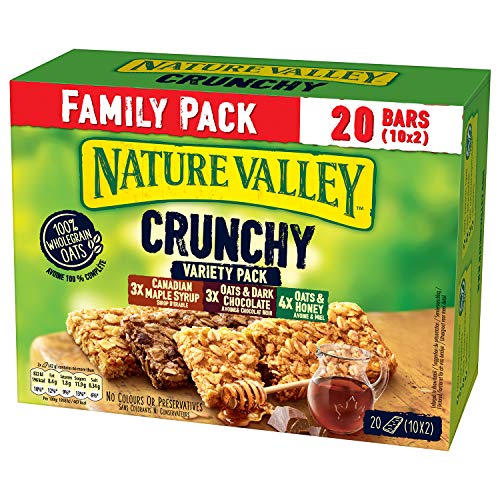Nature Valley Crunchy Variety Family Pack Cereal Bars, 420 g 7006360003
