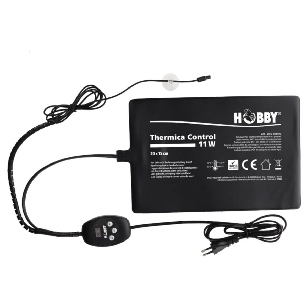 Hobby Thermica Control 11 W inkl. Hygro-Therm - Heizmatte + Hygrometer/Thermometer
