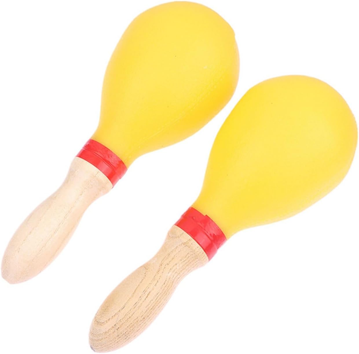maracas, Wooden Sand Hammer Party Percussion Shakers,for music event(A)