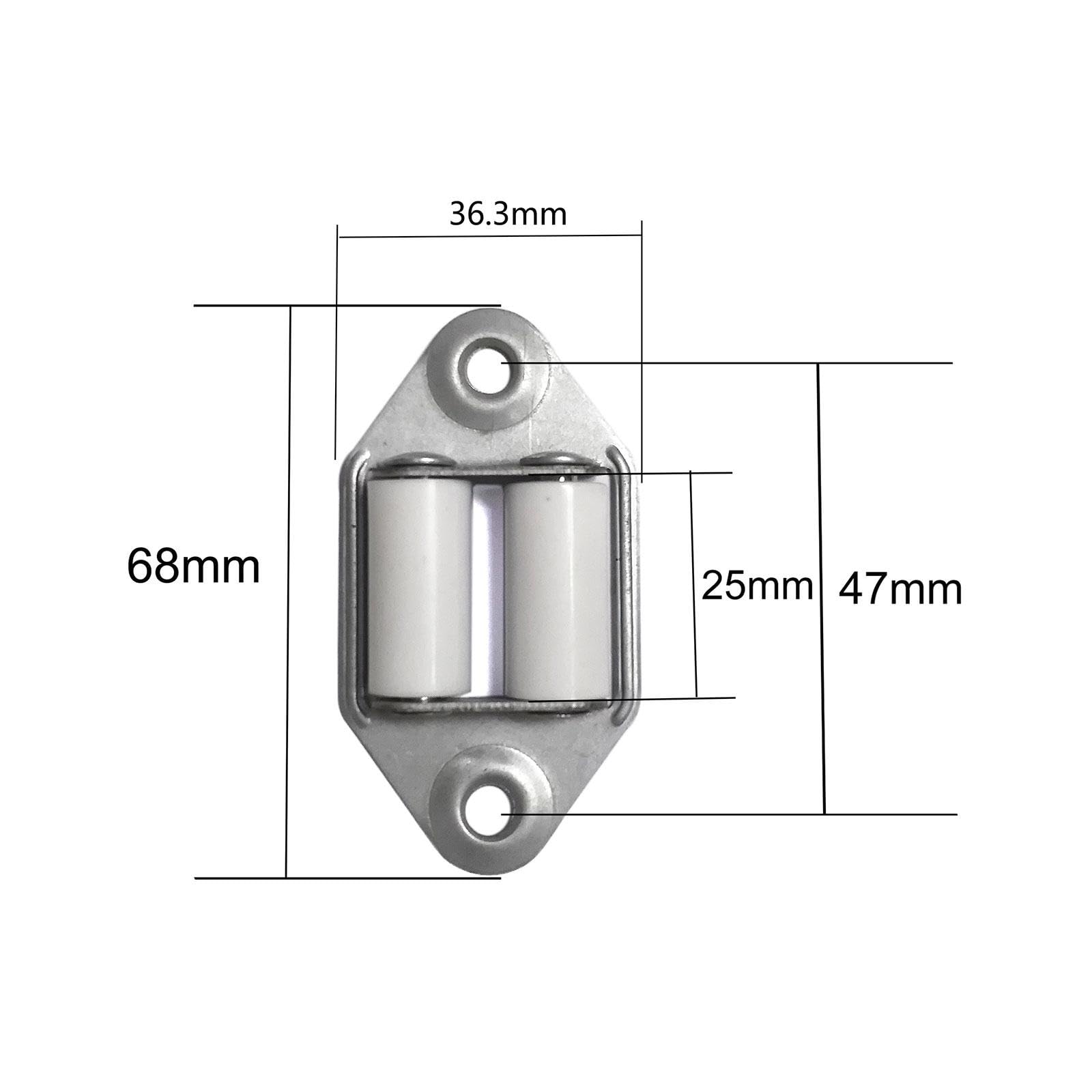 MagiDeal Guida per cinghia per tapparella, Componente hardware, Guida per cinghia per tapparella, Spaziatura fori 47 mm, Accessorio per, Passante per