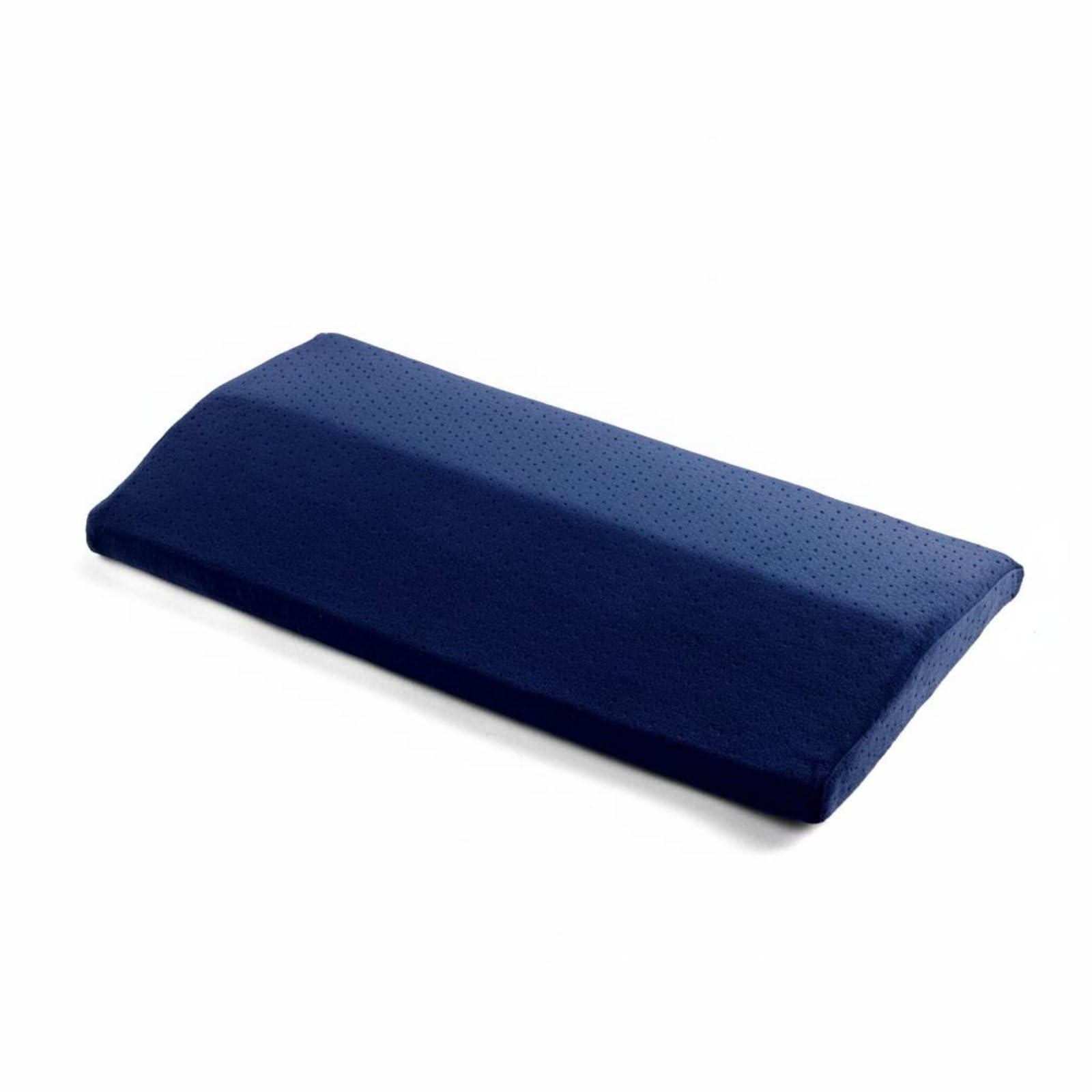 MERISHOPP Pressure Relief Memory Foam Support Pillow High-Resilience Ergonomic Waist Sleep Pillow Breathable Triangular Back Support Triangle for Women, Side Sleepers, Sofa, Navy Blue, 60x30x5cm-image-16