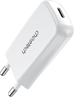 شاحن حائط فائق السرعة والنحافة بقدرة 20 وات بمنفذ USB نوع C من تشويتيك، موديل PD3080