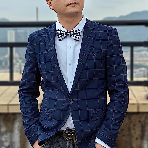 Image of Bow Tie for Men & Boys, Pre-Tied Bowtie Adjustable 9-18in, for Formal Tuxedo, Prom Party, Wedding