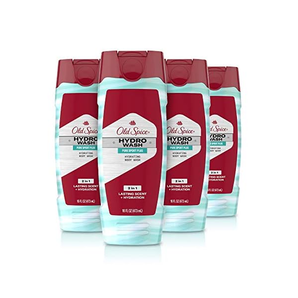 Old-Spice-Hydro-Body-Wash-for-Men-Pure-Sport-Plus-Scent-Hardest-Working-Collection-160-oz-Pack-of-4 Old Spice Hydro Body Wash for Men, Pure Sport Plus Scent, Hardest Working Collection, 16.0 oz (Pack of 4)