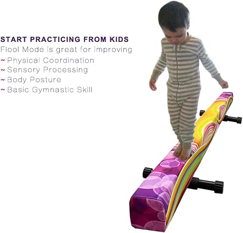 Miniatura 7 de Haz de equilibrio de gimnasia ajustable y plegable de 8 pies, equipo de gimnasio en casa, fácil montaje y almacenamiento, no requiere herramientas,
