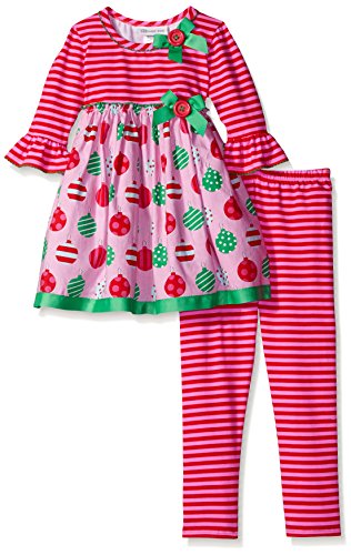 Bonnie Jean Girls' Toddler Ornament Print Playwear Set, Pink, 2T