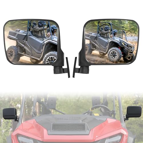 XATVXUTV UTV Side Mirrors for Honda Pioneer 1000 16-25, Adjustable SXS Side View Mirrors Wide Folding Clear Rearview Mirror for Honda Pioneer 1000 2016-2025 Accessories, 1 Pair, Replace #0SV05-HL4-202