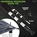 Telescoping Tarp Poles | Replacement Canopy Adjustable Aluminum Rods, Portable & Lightweight for Tent Fly, Awning, Outdoor Camping, Hiking, Backpacking & Rainfly + Pegs & Reflective Ropes