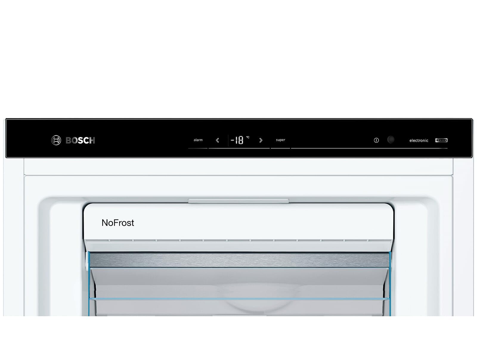 Bosch GSN51AWCV Serie 6 - Congelador independiente, 161 x 70 cm, 175 kWh por año, color blanco, 290 L, tamaño XXL, iluminación LED, VarioZone, NoFrost
