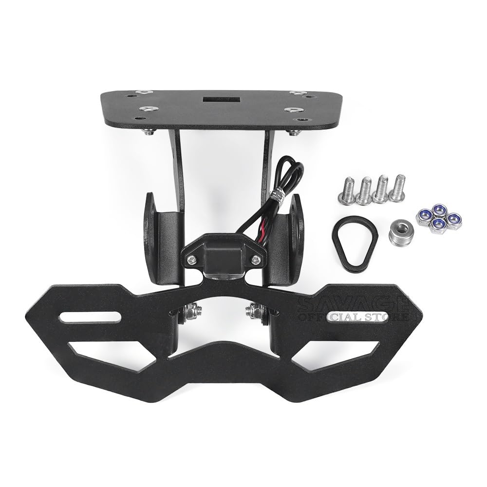 Portamatriculas Moto Soporte para Matrícula Adaptado para Su Uso En Yamaha MT03 MT25 YZF R3 R25 2015-2023, Moto(For MT03 MT25)