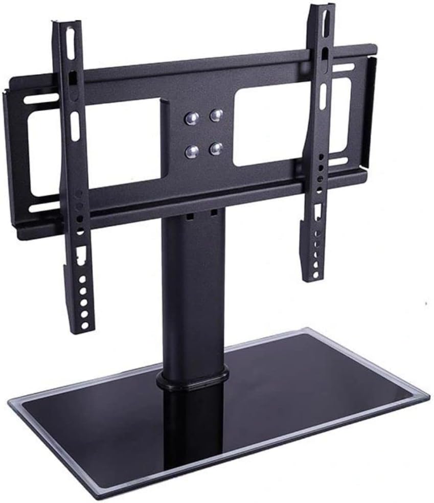 Gadget Wagon 26-42 Inches LED TV Table Top Leg Stand Universal with Tempered Glass Base (26-42 Inches)