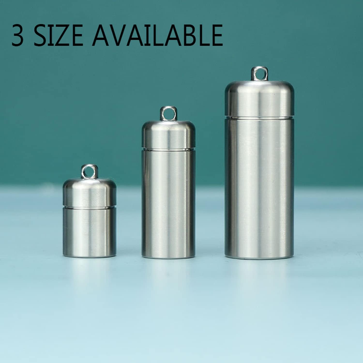 Pill Bottle Keychain Waterproof, Titanium Pill Fob Pendant EDC Pill Case, Bpa Free Airtight Pill Holder, Moisture Proof Light Blocking Pill Container, Easy Open Pill Box, Arthritis Friendly