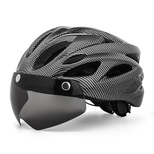 Casque de vélo adulte avec lunettes magnétiques et LED pour cyclisme urbain