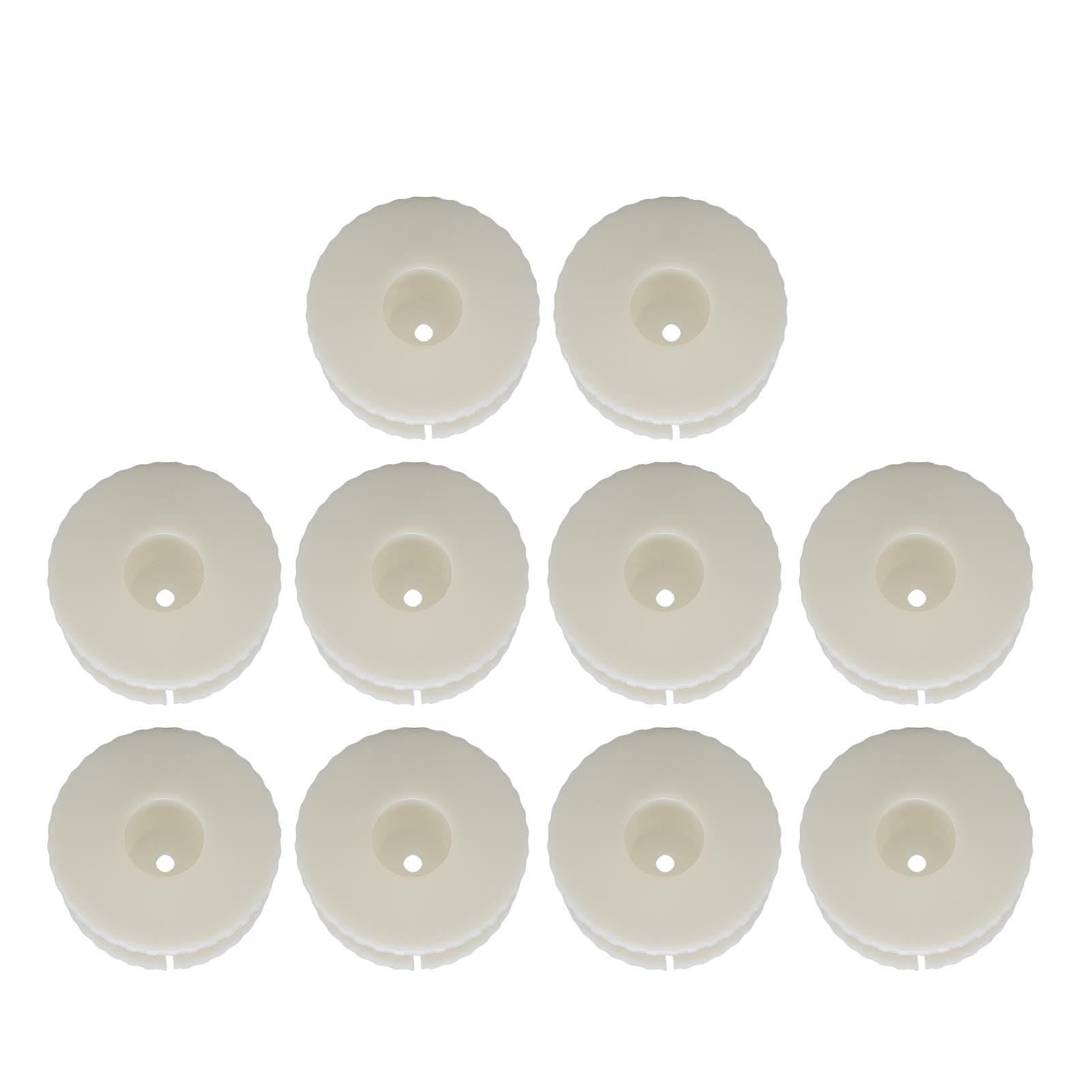 10 Pcs Speaker Inductor Coil Frame Plastic Round Bobbin Crossover Wire Coil Spools Assembly Kit for Internal Speaker Parts