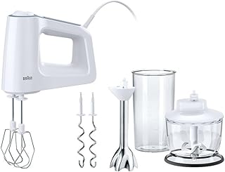 Braun HM3137WH - Batidora de mano, 21 x 7,5 x 16 cm, color blanco