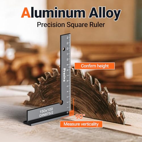 150x100mm Precision Right Angle Positioning Block, Preciva Aluminium Square - Image 4